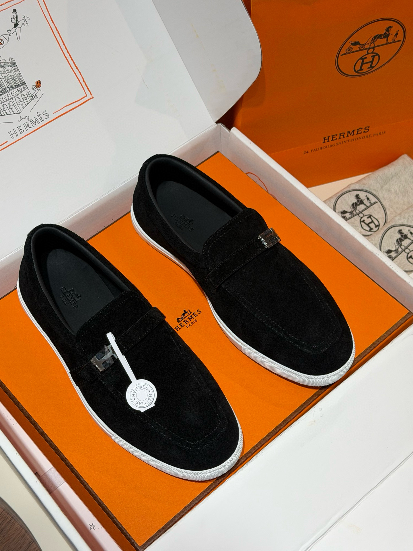 [HERMES] 에르메스 모카신 로퍼 남성용