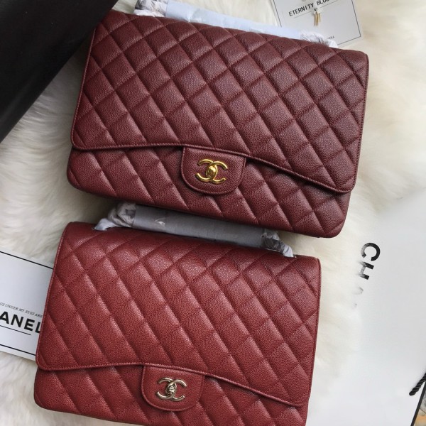 [CHANEL] 샤넬 클래식 맥시 핸드백 캐비어