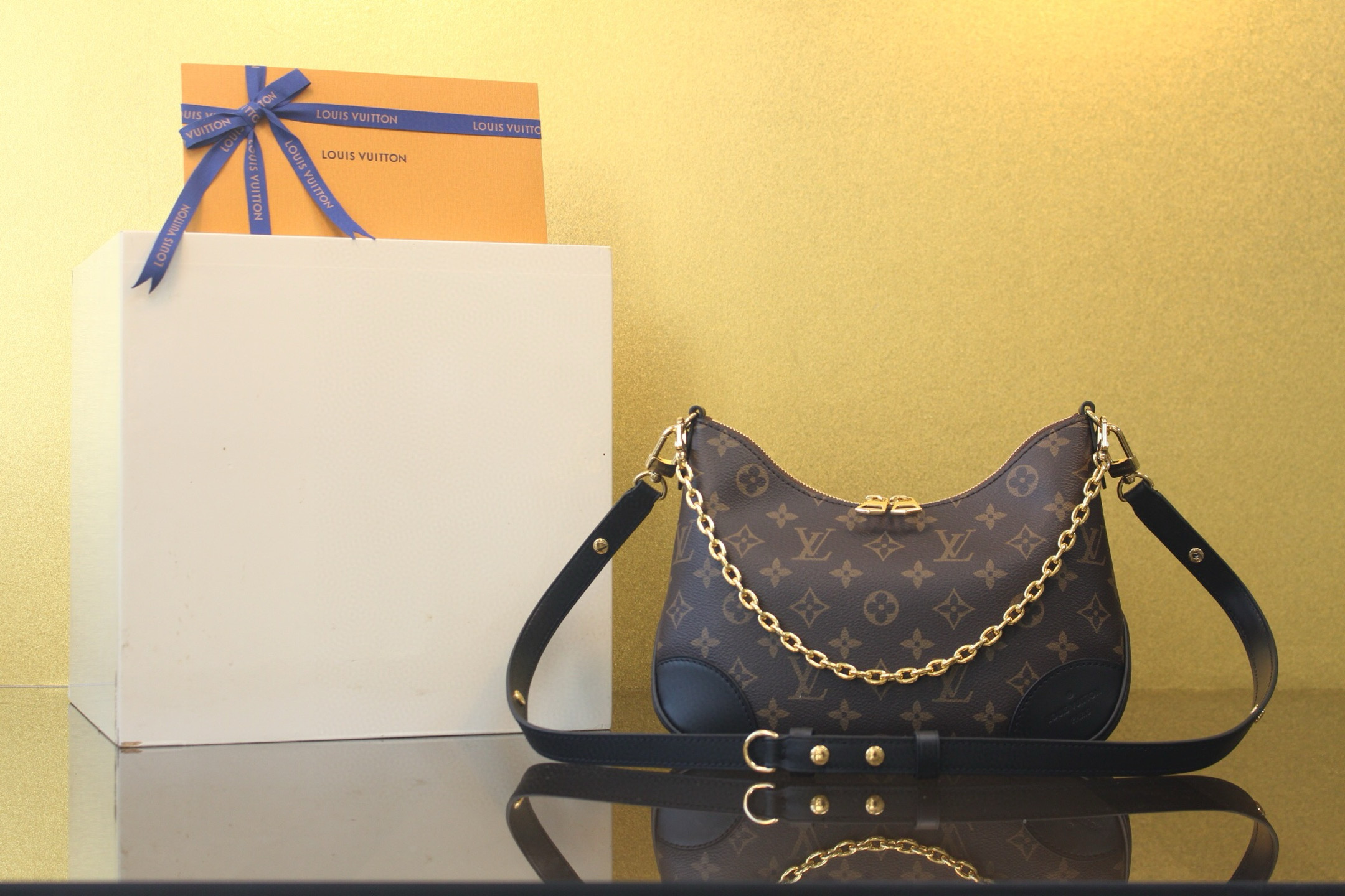 [LOUIS VUITTON] 루이비통 숄더백 불로뉴 PM 모노그램 블랙 M45831