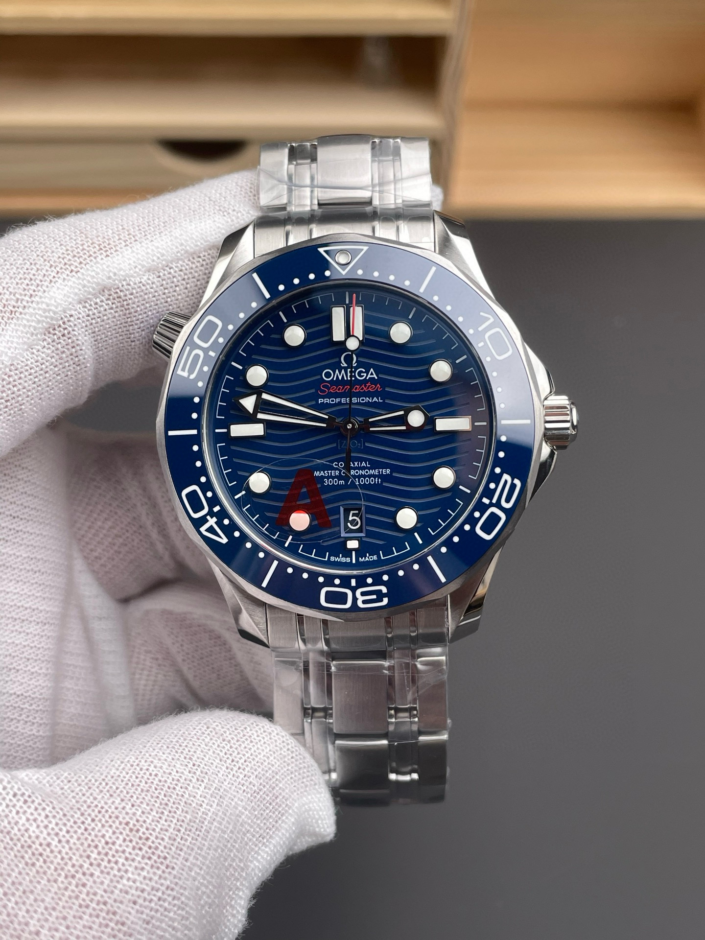 [OMEGA] 오메가 시마스터 300M 블루 세라믹 다이얼 SS 브레이슬릿 42mm (VS공장)