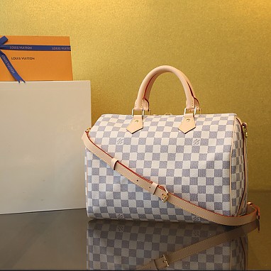 [LOUIS VUITTON] 루이비통 스피디 반둘리에 30 다미에 아주르 N40592