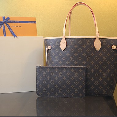 [LOUIS VUITTON] 루이비통 네버풀 MM 모노그램 로즈 베이지 M46975