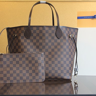 [LOUIS VUITTON] 루이비통 네버풀 MM 다미에 에벤 세리즈 레드 N41358