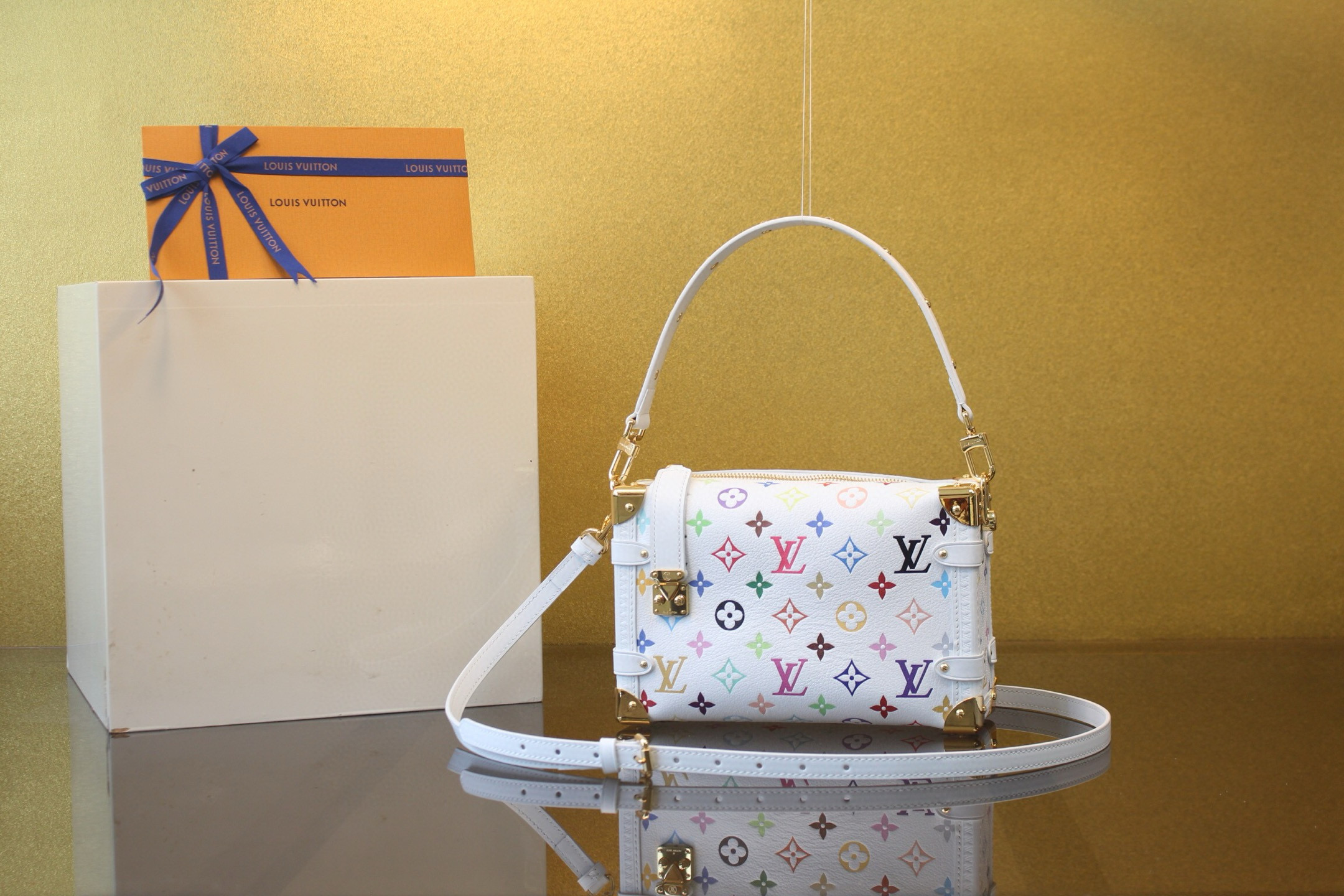 [LOUIS VUITTON] 루이비통 LV x TM 사이드 트렁크 MM 멀티컬러 M14046