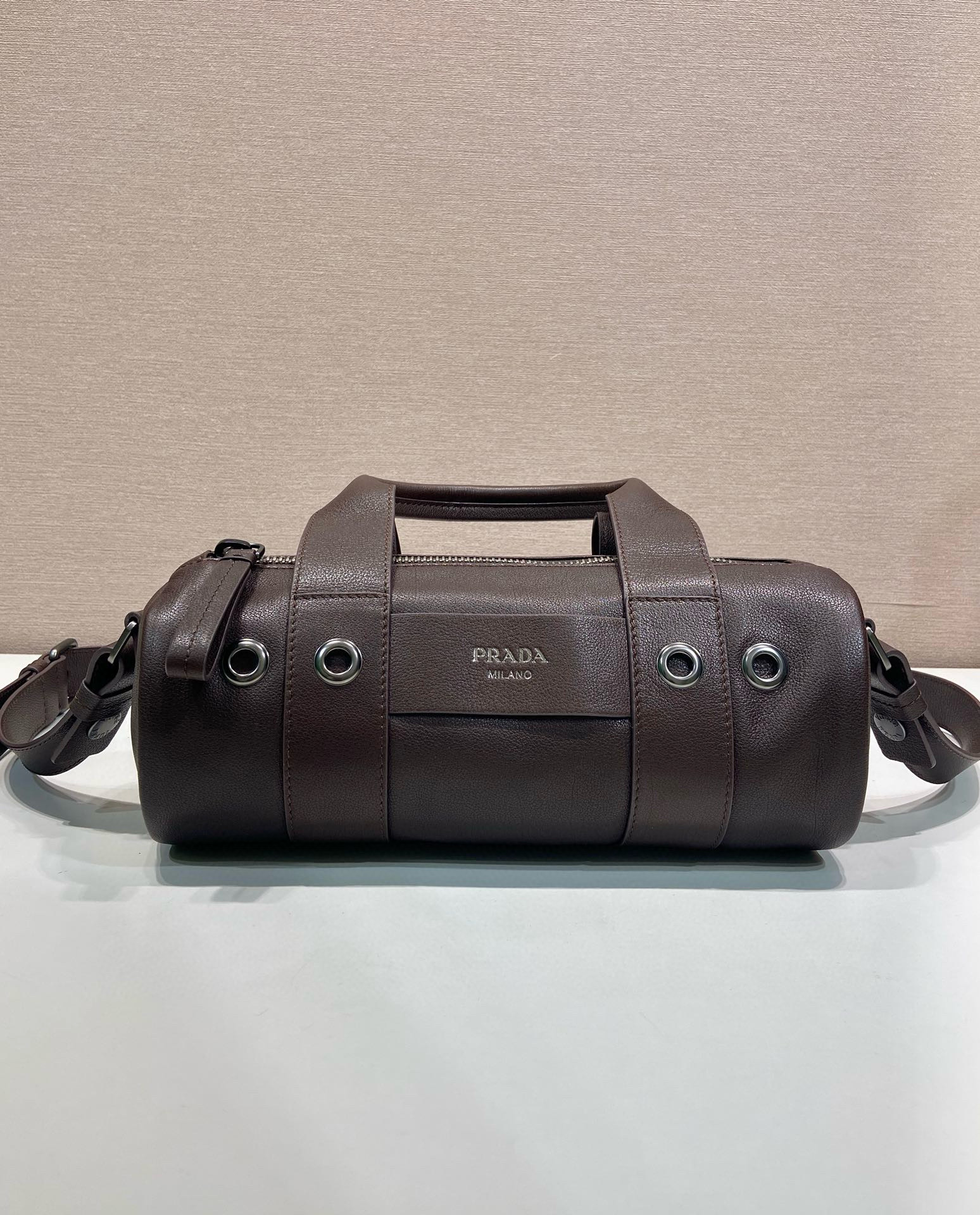 [PRADA] 프라다 미디움 레더 탑 핸들 백 1BB161