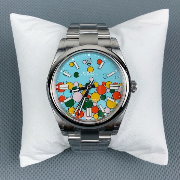 [ROLEX] 로렉스 오이스터 퍼페츄얼 터콰이즈 민트 셀레브레이션 41mm 124300 (VS공장)