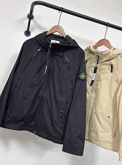 [STONE ISLAND] 스톤아일랜드 메탈 지퍼 후드 자켓 2컬러 남성용