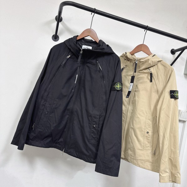 [STONE ISLAND] 스톤아일랜드 메탈 지퍼 후드 자켓 2컬러 남성용