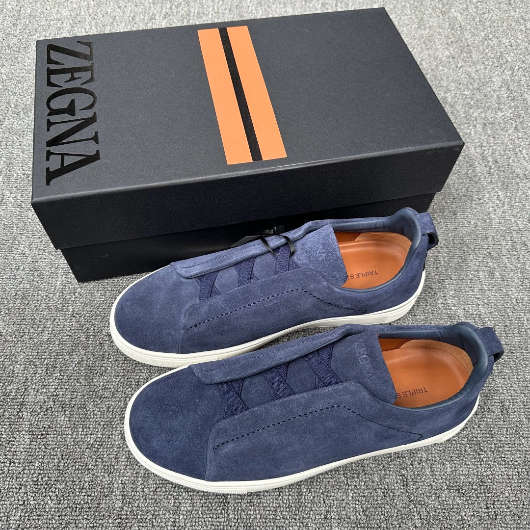 [ZEGNA] 제냐 트리플 스티치 스니커즈 남성용