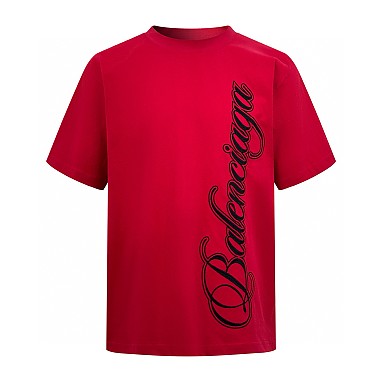 [BALENCIAGA] 발렌시아가 레드 반팔 티셔츠 남성용