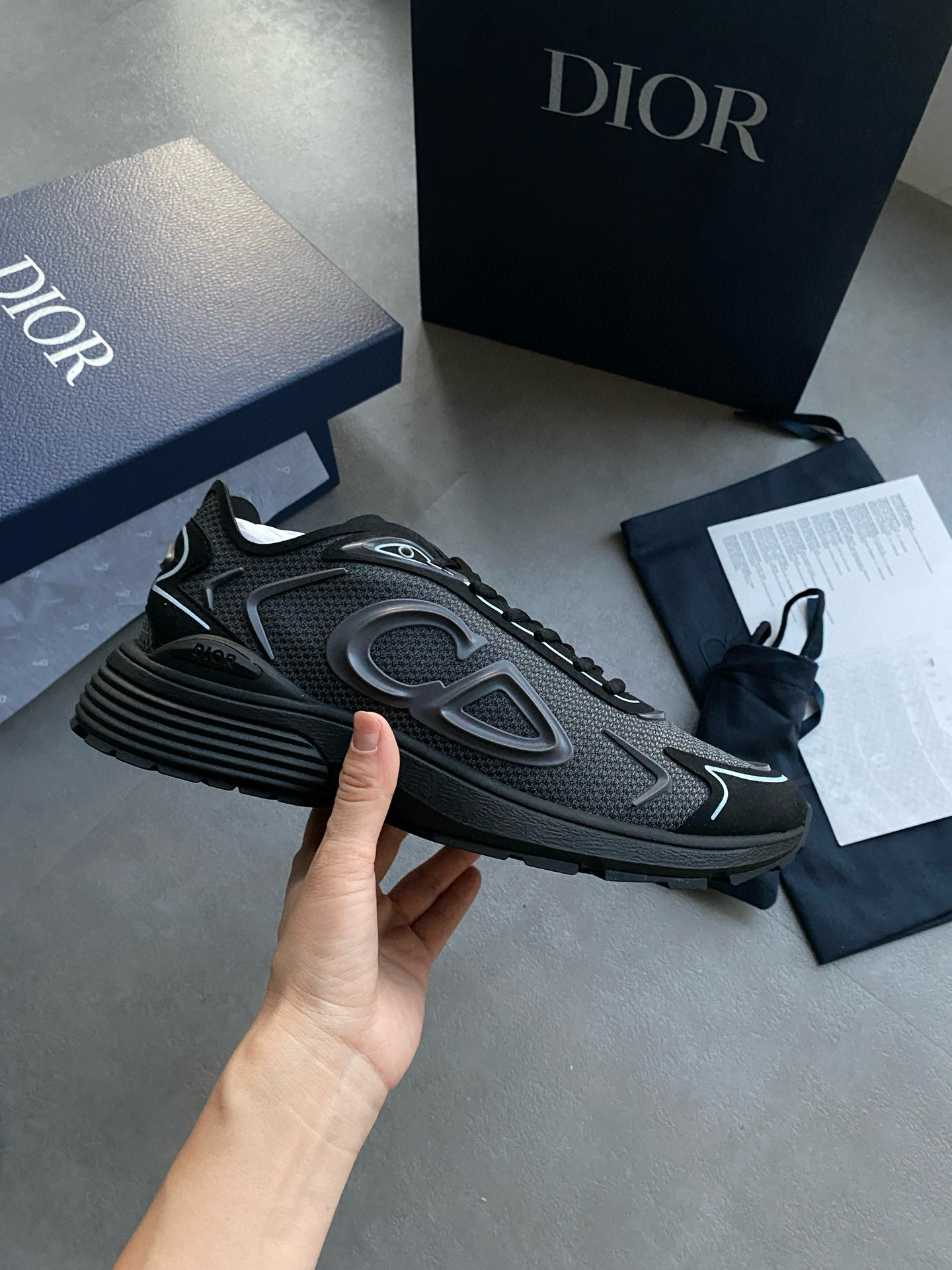 [DIOR] 디올 B30 오블리크 로우 스니커즈 남성용