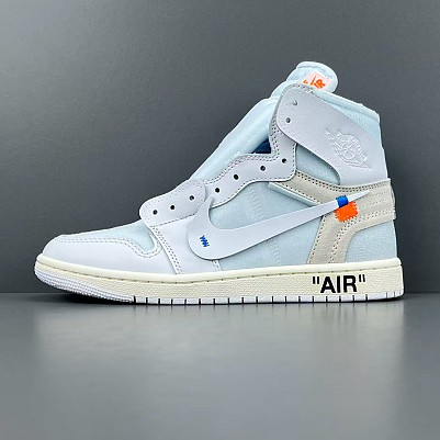 [AIR JORDAN] 오프화이트 X 에어조던1 알래스카 화이트 AA3834-100 남녀공용 (OG공장)