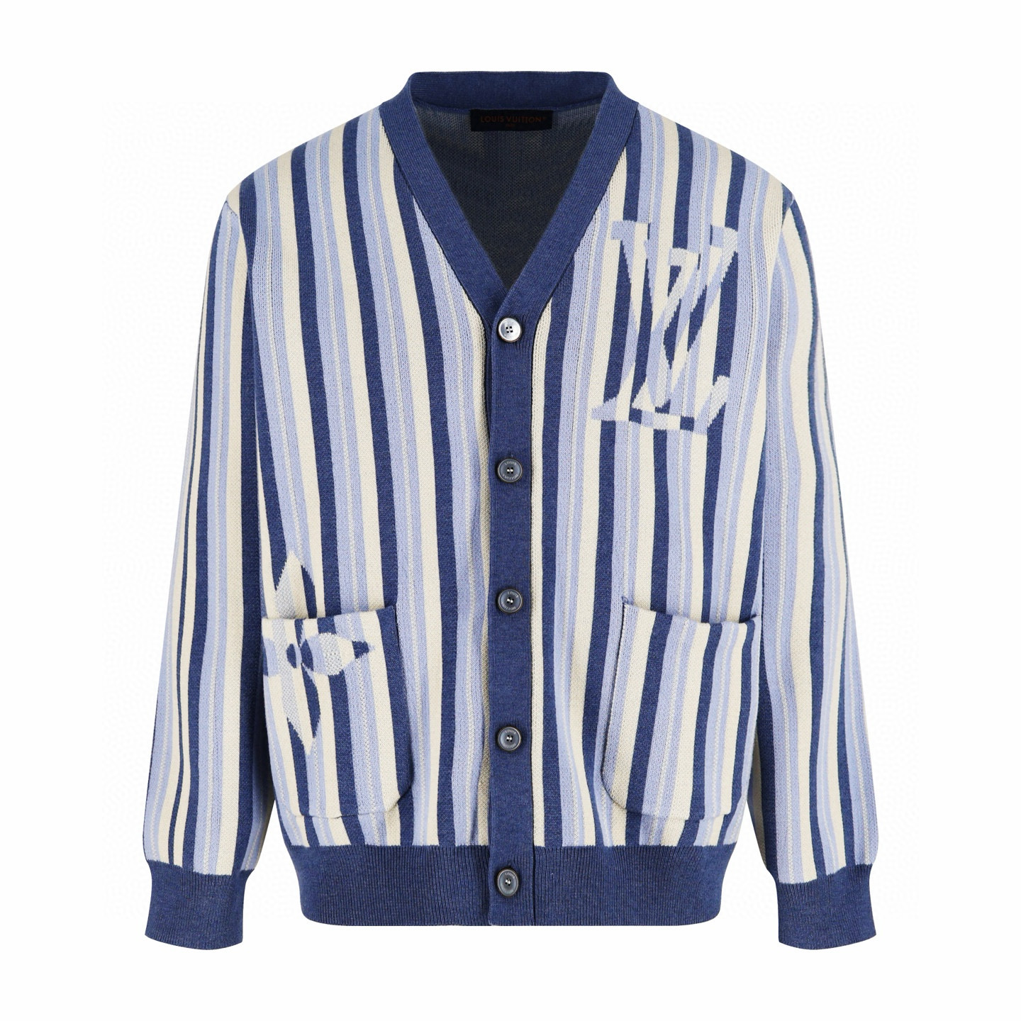[LOUIS VUITTON] 루이비통 스트라이프드 자카드 가디건 남녀공용